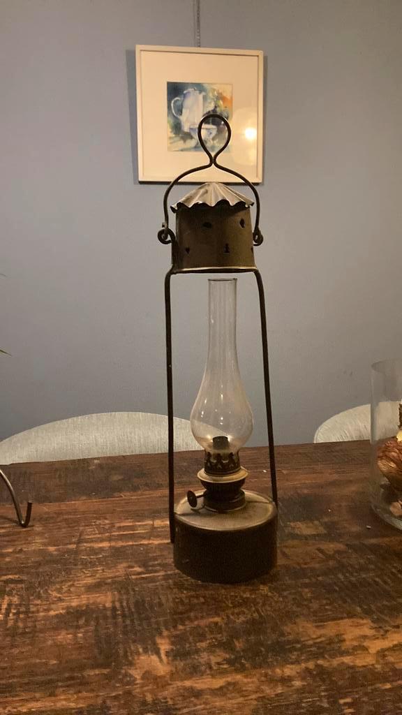 Koperen stormlamp, Antiek en Kunst, Antiek | Lampen, Ophalen