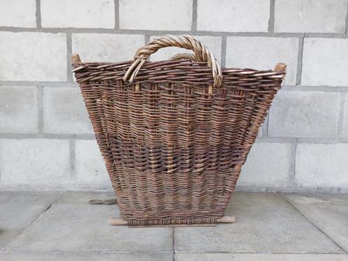 Rieten Franse Druivenplukmand / Rotan Plukmand / Oogstmand, Antiek en Kunst, Curiosa en Brocante, Ophalen of Verzenden