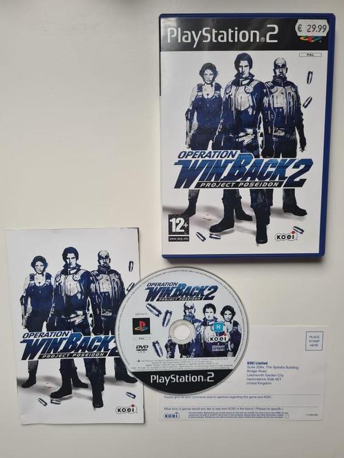 Operation Winback 2 Project Poseidon PS2 PlayStation 2 Sony, Spelcomputers en Games, Games | Sony PlayStation 2, Zo goed als nieuw