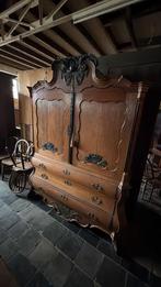 Belgische Armoire, linnenkast 1900, Antiek en Kunst, Ophalen