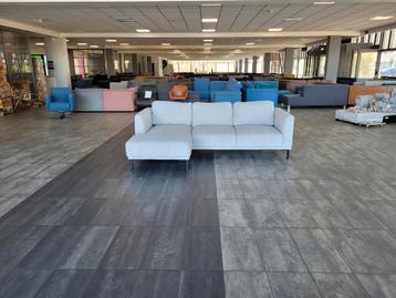 Teddy hoekbank lounge zeer lichtgrijs 240x155 | BEZORGEN beschikbaar voor biedingen