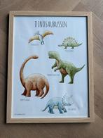 Dino poster met houten lijst - Dinosaurussen, Ophalen of Verzenden, Nieuw