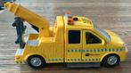 GROTE GELE SLEEPWAGEN TAKELWAGEN 14 CM, Hobby en Vrije tijd, Modelauto's | Overige schalen, Ophalen, Gebruikt, Auto