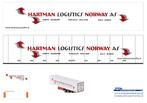 Vrachtauto decal 1:50 Hartman logistics Norway ( trailer ), Verzenden, Nieuw, Bus of Vrachtwagen, Overige merken