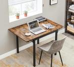 Eettafel, opvouwbare keukentafel voor 2-4 personen nieuw, Huis en Inrichting, Tafels | Eettafels, 50 tot 100 cm, Nieuw, Glas, Rechthoekig