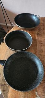 Pannen, Ophalen of Verzenden, Gebruikt, Rvs, Pannenset