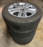 4 winterbanden met lichtmetalen velgen 205 55 16 peugot 308, Auto-onderdelen, Banden en Velgen, Ophalen, 16 inch, Banden en Velgen