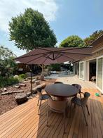 zwevende parasol te koop, Tuin en Terras, Parasols, Ophalen, Zo goed als nieuw, 3 tot 4 meter, Zweefparasol