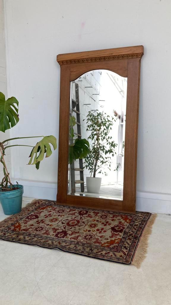 Grote art deco spiegel, Antiek en Kunst, Antiek | Spiegels, Rechthoekig, Ophalen