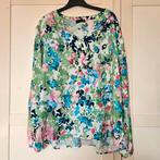 Rabe tuniek blouse top groen blauw roze bloemen 44, Rabe, Maat 42/44 (L), Ophalen of Verzenden, Zo goed als nieuw