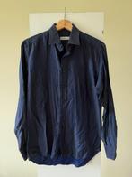 Katoenen Etro Milano heren overhemd M, Blauw, Ophalen of Verzenden, Zo goed als nieuw, Halswijdte 41/42 (L)