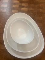 Servies - kommenset - wit, Ophalen, Gebruikt, Effen, Kom(men)