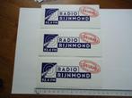 sticker Radio Rijnmond 3 x retro fm, Verzamelen, Stickers, Overige typen, Zo goed als nieuw, Verzenden