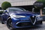 Alfa Romeo Giulia 2.9 V6 Quadrifoglio MonteCarlo Blue Carbon, Auto's, Alfa Romeo, Automaat, Achterwielaandrijving, Gebruikt, Blauw