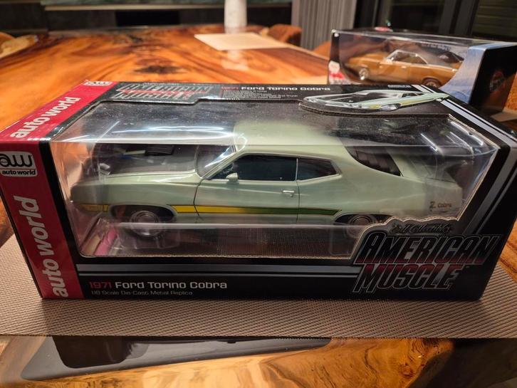 Ford Torino 1971 Cobra Autoworld Elite Edition, Hobby en Vrije tijd, Modelauto's | 1:18, Nieuw, Auto, ERTL, Ophalen of Verzenden