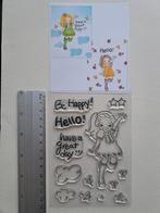 DELIGHTFUL DARLINGS SPELLBINDERS MEISJE KAARTEN MAKEN CLEAR, Hobby en Vrije tijd, Stempelen, Ophalen of Verzenden, Nieuw, Clearstamp