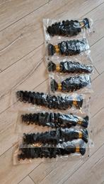 Bulk vlechthaar Menselijk haar Diepe golf Gekleurd Onbewerkt, Sieraden, Tassen en Uiterlijk, Uiterlijk | Haarverzorging, Ophalen of Verzenden