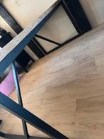 Mooie Houten Eettafel met Metalen Onderstel, Huis en Inrichting, Tafels | Eettafels, 200 cm of meer, Zo goed als nieuw, Rechthoekig
