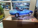 1:18 Corvette S1 Cabrio blauw 45, Hobby en Vrije tijd, Modelauto's | 1:18, Ophalen of Verzenden, Zo goed als nieuw