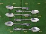 6 Djokja zilveren lepels, lepeltjes antiek zilver 3e gehalte, Antiek en Kunst, Ophalen of Verzenden, Zilver