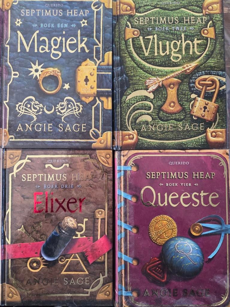 Septimus Heap Boeken Serie - 4 Delen, Boeken, Ophalen, Zo goed als nieuw, Angie Sage