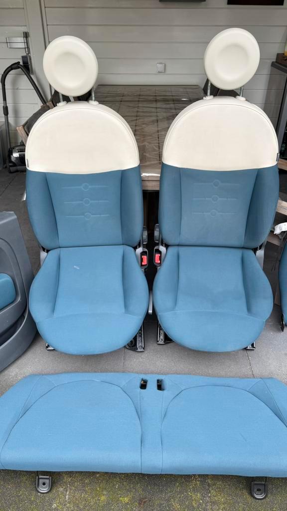 Interieur set Fiat 500 – voorstoelen, achterbank & panelen, Auto-onderdelen, Interieur en Bekleding, Fiat, Ophalen