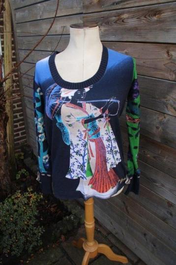 Trui blauw Desigual mt Xl Vaste prijs beschikbaar voor biedingen