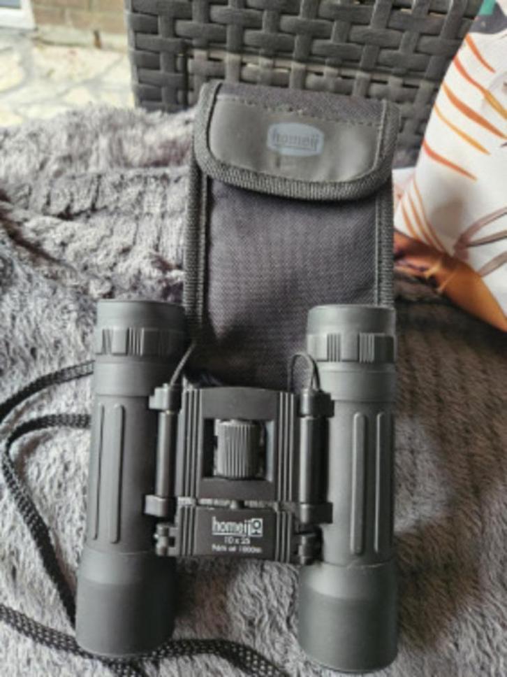 Kleine krachtige rubberen homeij verrekijker 10 x 25...., Audio, Tv en Foto, Optische apparatuur | Verrekijkers, Zo goed als nieuw
