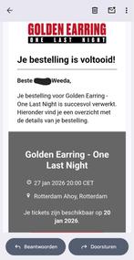 Golden earring Ahoy 27 Januari, Drie personen of meer, Januari
