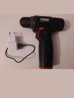 Te koop,Ferm merk elektrische schrofdraaier machine met 12, Doe-het-zelf en Verbouw, Ophalen, Zo goed als nieuw, Boor- en Schroefmachine
