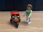 Playmobil vrouw met buggy, Complete set, Ophalen of Verzenden, Zo goed als nieuw