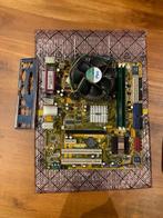 Retro Asus moederbord + Pentium 4 CPU - 2x 3,0ghz, 1gb ram, Zo goed als nieuw, DDR2, ATX, Intel