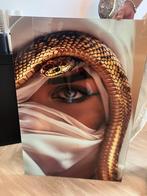 Glasschilderij 60x90cm Saudi Lady, Ophalen of Verzenden