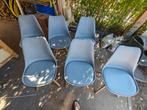 6 Grijze Kuipstoelen - Gratis Af te Halen in Baarn, Huis en Inrichting, Stoelen, Gebruikt, Vijf, Zes of meer stoelen, Ophalen