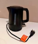 Zwarte, grote waterkoker 1,7 liter, 1 tot 2 liter, Ophalen of Verzenden, Zo goed als nieuw