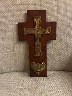 Art Deco Kruis met Wijwaterbakje, ca 1919, Antiek en Kunst, Antiek | Religie, Ophalen of Verzenden