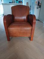 Schapenleren fauteuil model Finsbury, Ophalen, Gebruikt, 75 tot 100 cm, 50 tot 75 cm