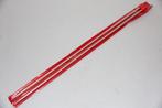 2 breinaalden aluminium met knop 3,5 mm 35 cm in hoesje zgan, Ophalen of Verzenden, Zo goed als nieuw, Breien, Naald