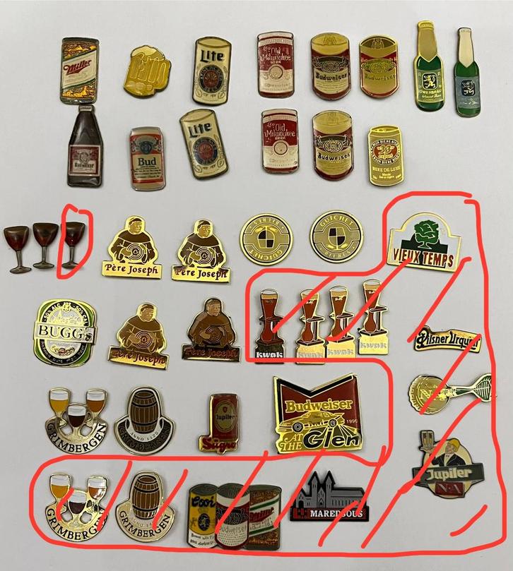 Bier / biermerken pins, Verzamelen, Speldjes, Pins en Buttons, Gebruikt, Speldje of Pin, Merk, Ophalen of Verzenden