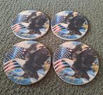 8x mooie onderzetters / coasters American Eagle, Ophalen of Verzenden