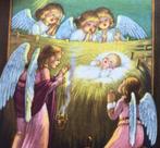 ENGELEN BIJ HET KERSTKINDJE — JOYEUX NOËL, Verzenden, 1920 tot 1940, Ongelopen, Feest(dag)