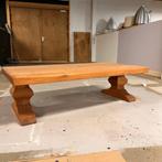 OPRUIMING Kasteel salontafel eiken DOE EEN BOD!, Ophalen, Gebruikt, 100 tot 150 cm, Eikenhout