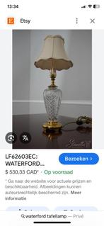 Waterford tafellamp kristal met messing vintage etsy, Ophalen of Verzenden, Zo goed als nieuw