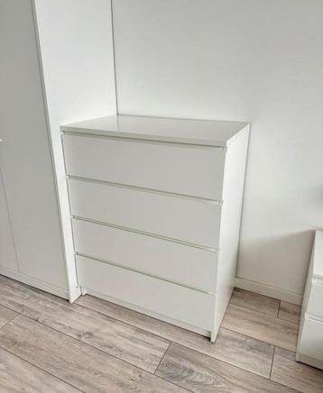 IKEA MALM Ladekast met 4 lades - Hoogglans wit