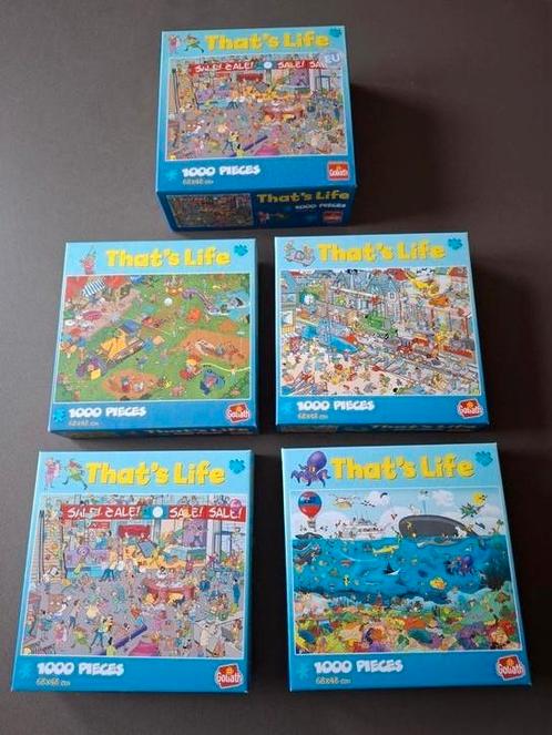 Puzzels 1000 stukjes that's life, Hobby en Vrije tijd, Denksport en Puzzels, Zo goed als nieuw, Ophalen of Verzenden