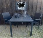 Tuintafel Jutlandia 90/90 met 2 stoelen, Ophalen of Verzenden, Zo goed als nieuw