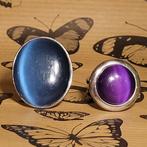 2 Vintage Ringen met Edelsteen, 18 tot 19, Gebruikt, Overige kleuren, Verzenden