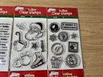 NIEUW | 6x Clear Stamps Christmas Kerst, Hobby en Vrije tijd, Stempelen, Ophalen of Verzenden, Nieuw, Clearstamp