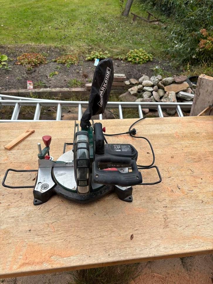 Parkside Afkortzaag, Doe-het-zelf en Verbouw, Gereedschap | Zaagmachines, Gebruikt, Afkortzaag, 1200 watt of meer, 70 mm of meer