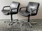 vintage Artifort design bureaustoelen, Ophalen, Gebruikt, Zwart, Bureaustoel